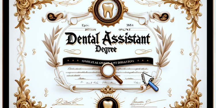 Dental Assistant Degree Online