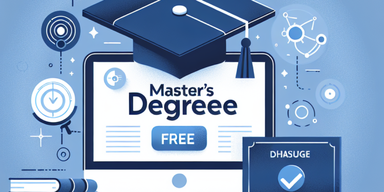 free masters degree onlıne​